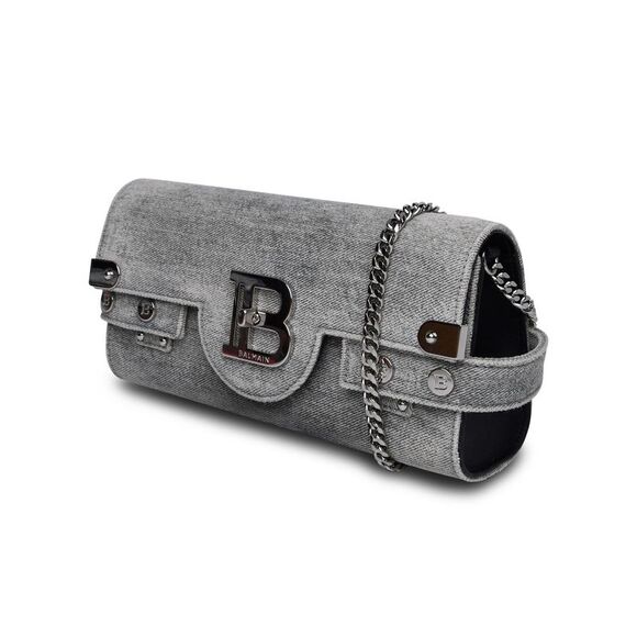 BALMAIN Light Blue Fabric Bag - Picture 2 of 3